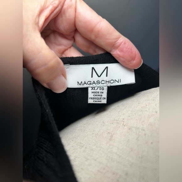 Magaschoni Black Knit Midi Dress - Picture 6 of 9